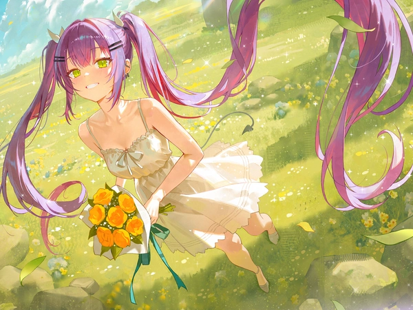 彩色线条插画风格画面，呼应动漫内容调性